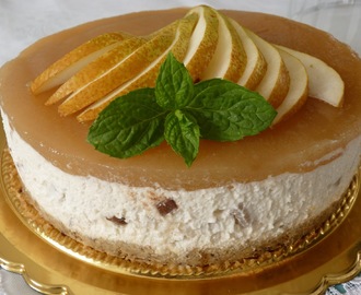 Ricetta del cheesecake al burro di arachidi e pere