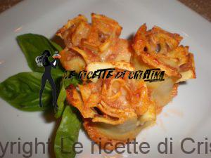 lasagnette ripiene di fiori di zucca ripieni