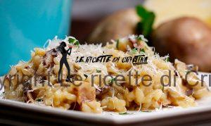 risotto ai porcini guanciale e topinambur