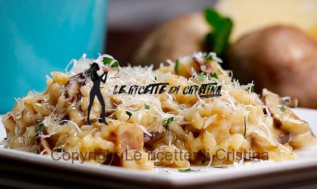 risotto ai porcini guanciale e topinambur