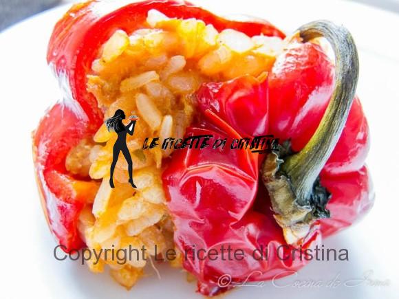 Peperoni ripieni di Paella