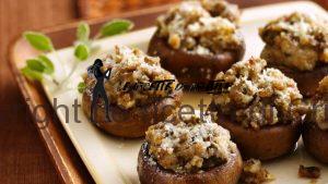 funghi ripieni di paté