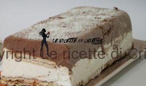 mattonella al caffé e panna cotta alla mandorla