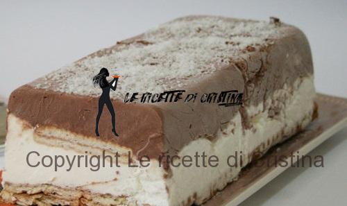 mattonella al caffé e panna cotta alla mandorla