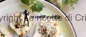 pere ripiene di pesce spada affumicato