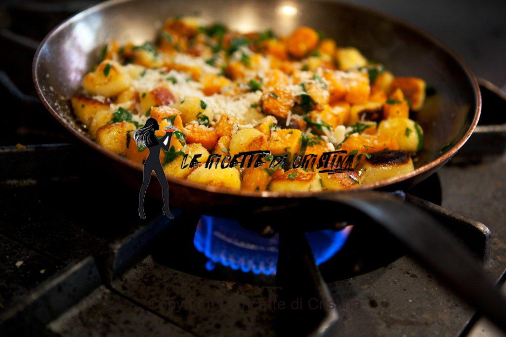 gnocchi zucca, sgombro e pappa al basilico