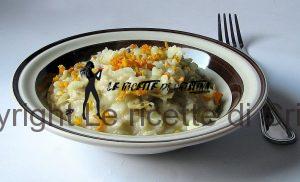 risotto pere, salsiccia e pesto all'arancia
