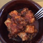 Baccalà in umido con uvetta e Vinsanto