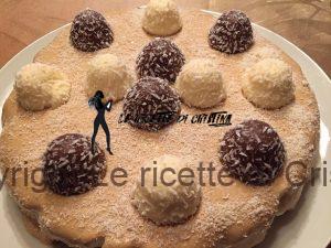 Yogurt cake al caramello salato con praline al cocco
