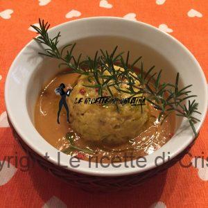 Sformatini di cavolfiore su crema piccante di lenticchie rosse