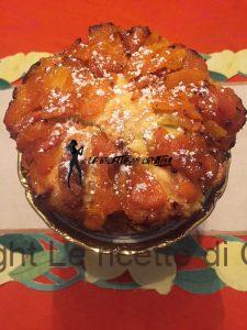 Torta di zucca all'arancia con mele e crema