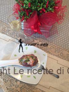 Mousse piccante di fagioli rossi con gamberi, crumble ai semi e pesto di zucchine e nocciole