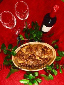 Faraona tartufata con castagne e porcini