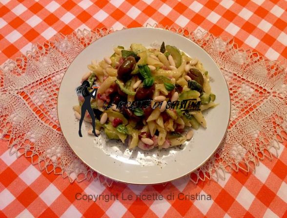 Ricetta della carbonara di zucchine alle olive piccanti