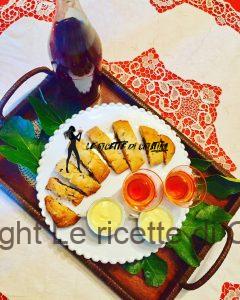 Cantucci ai fichi con crema inglese all'arancia