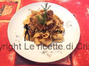 Pappardelle al ragù di Chianina
