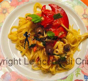 Tagliolini all'astice con olive taggiasche
