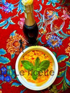Orecchiette allo zafferano con cernia e pomodori ciliegini
