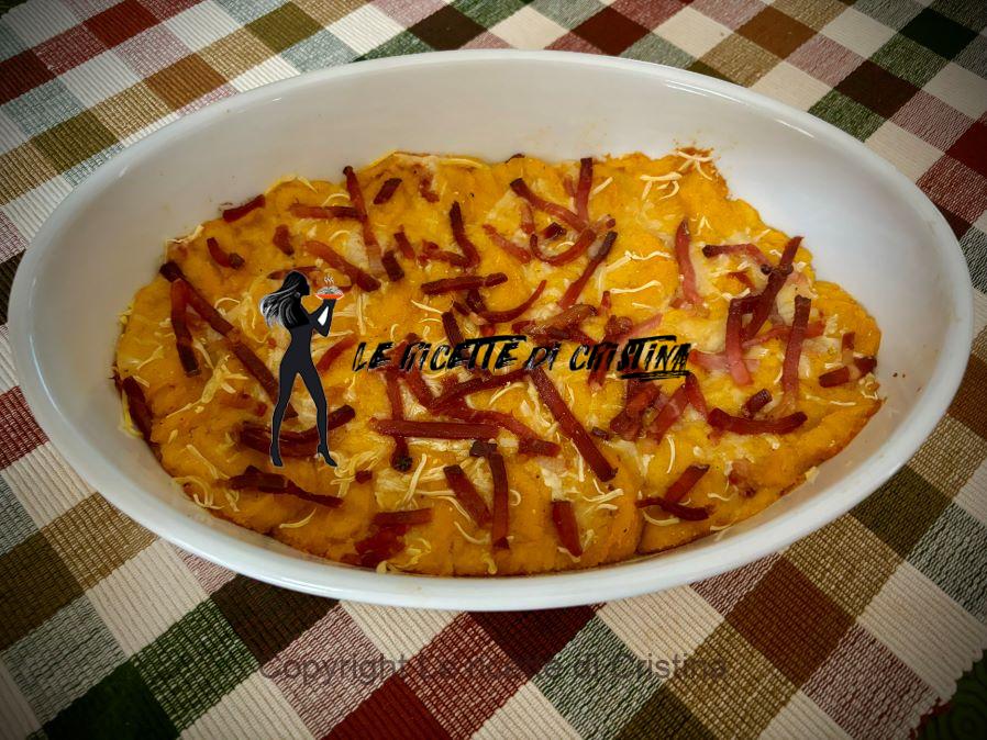 Gnocchi alla romana di zucca con speck